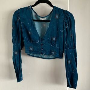 Rahi Silky Whimsical Crop Top